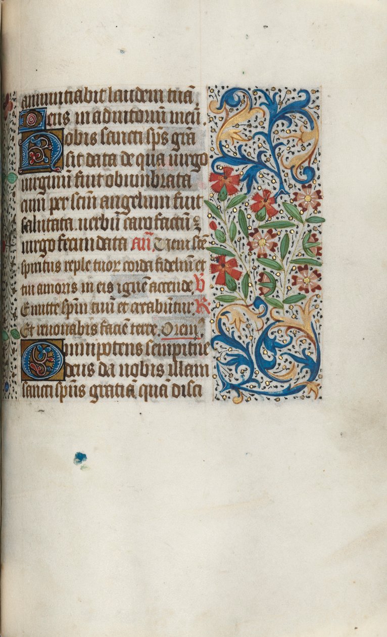 Rouen Kullanım Saatleri Kitabı: fol. 100r, c. 1470. by Master of the Geneva Latini