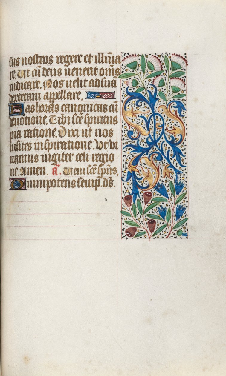 Rouen Kullanım Saatleri Kitabı: fol. 102r, c. 1470. by Master of the Geneva Latini