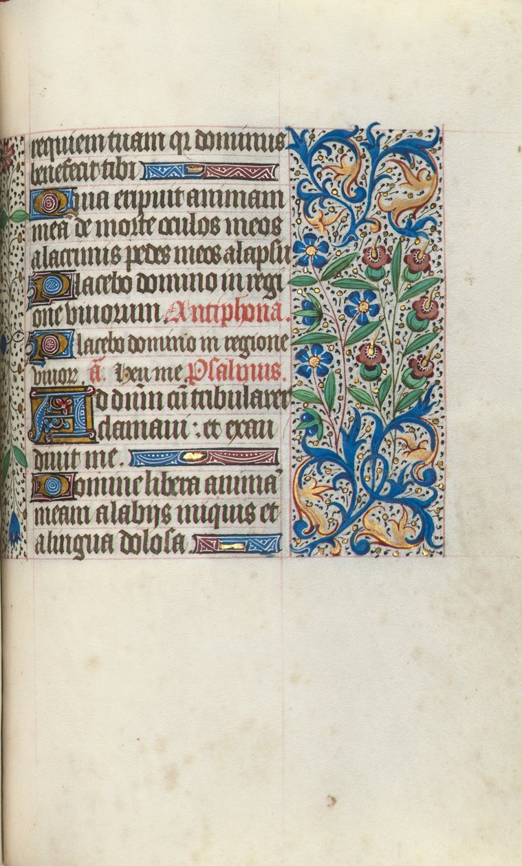 Rouen Kullanım Saatleri Kitabı: fol. 104r, c. 1470. by Master of the Geneva Latini