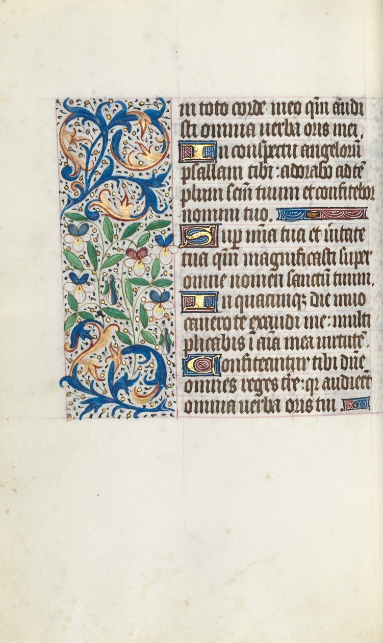 Rouen Kullanım Saatleri Kitabı: fol. 106r, c. 1470. by Master of the Geneva Latini