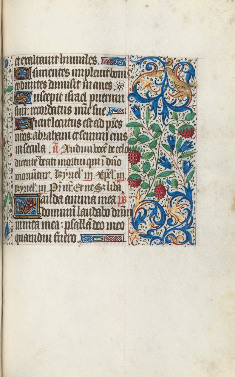 Rouen Kullanım Saatleri Kitabı: fol. 108r, c. 1470. by Master of the Geneva Latini
