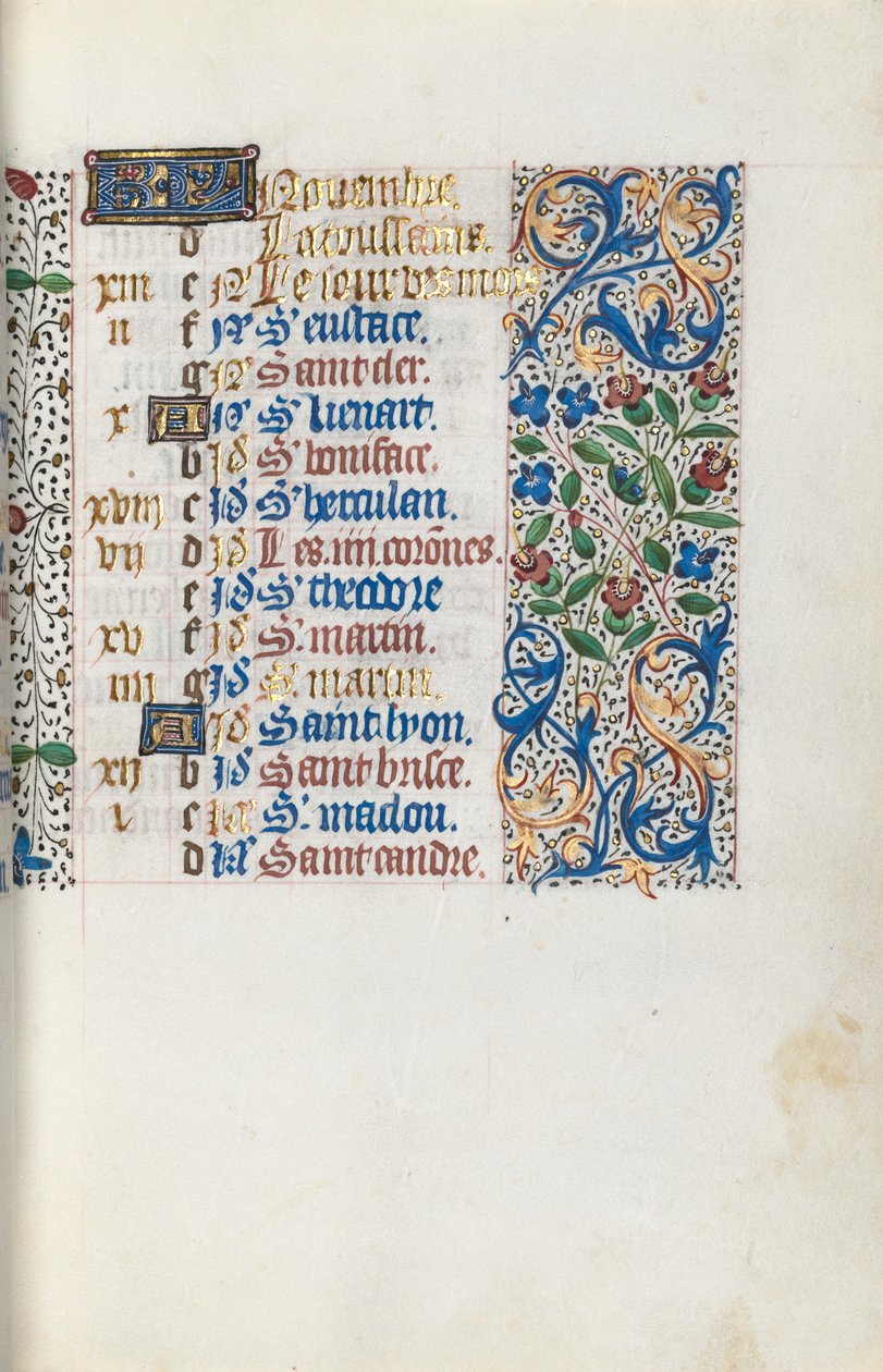 Rouen Kullanım Saatleri Kitabı: fol. 111r, c. 1470. by Master of the Geneva Latini