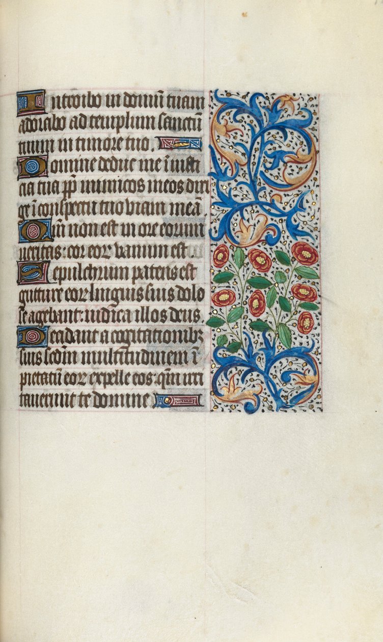 Rouen Kullanım Saatleri Kitabı: fol. 111r, c. 1470. by Master of the Geneva Latini