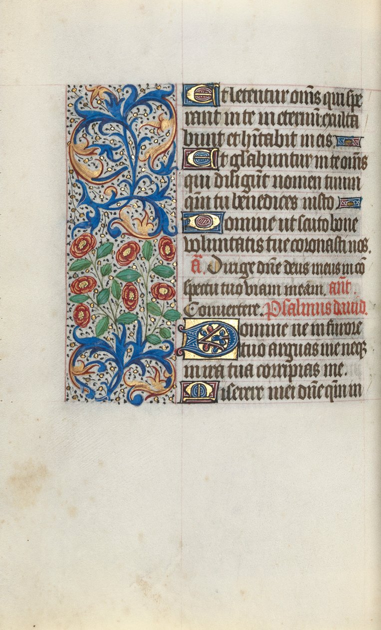 Rouen Kullanım Saatleri Kitabı: fol. 111v, c. 1470. by Master of the Geneva Latini