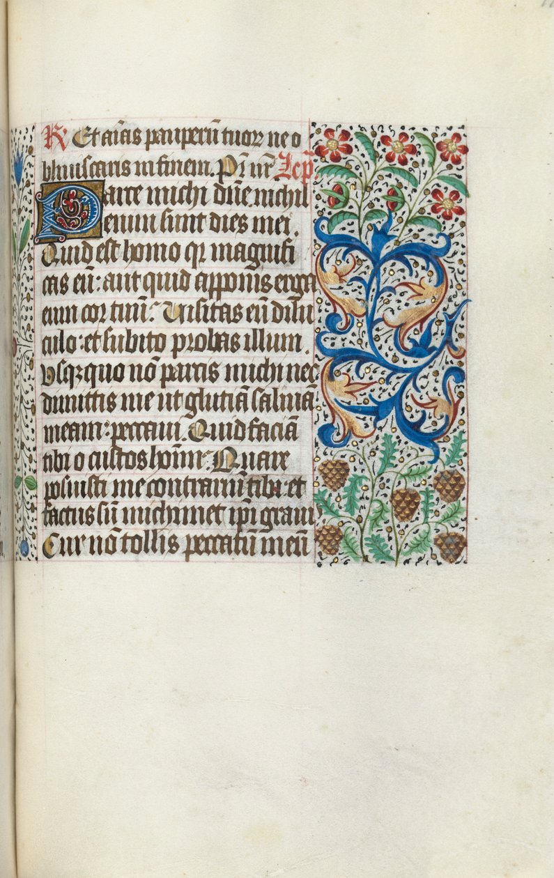 Rouen Kullanım Saatleri Kitabı: fol. 115r, c. 1470. by Master of the Geneva Latini