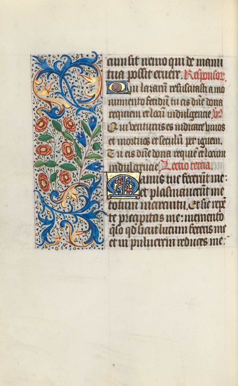 Rouen Kullanım Saatleri Kitabı: fol. 116v, c. 1470. by Master of the Geneva Latini