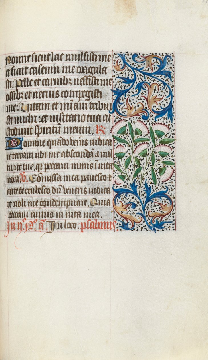 Rouen Kullanım Saatleri Kitabı: fol. 117r, c. 1470. by Master of the Geneva Latini