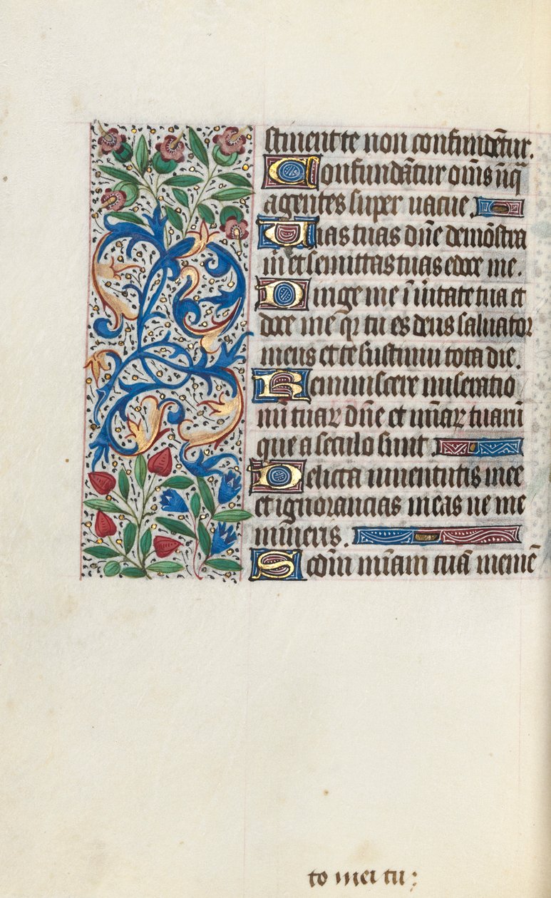 Rouen Kullanım Saatleri Kitabı: fol. 118v, c. 1470. by Master of the Geneva Latini