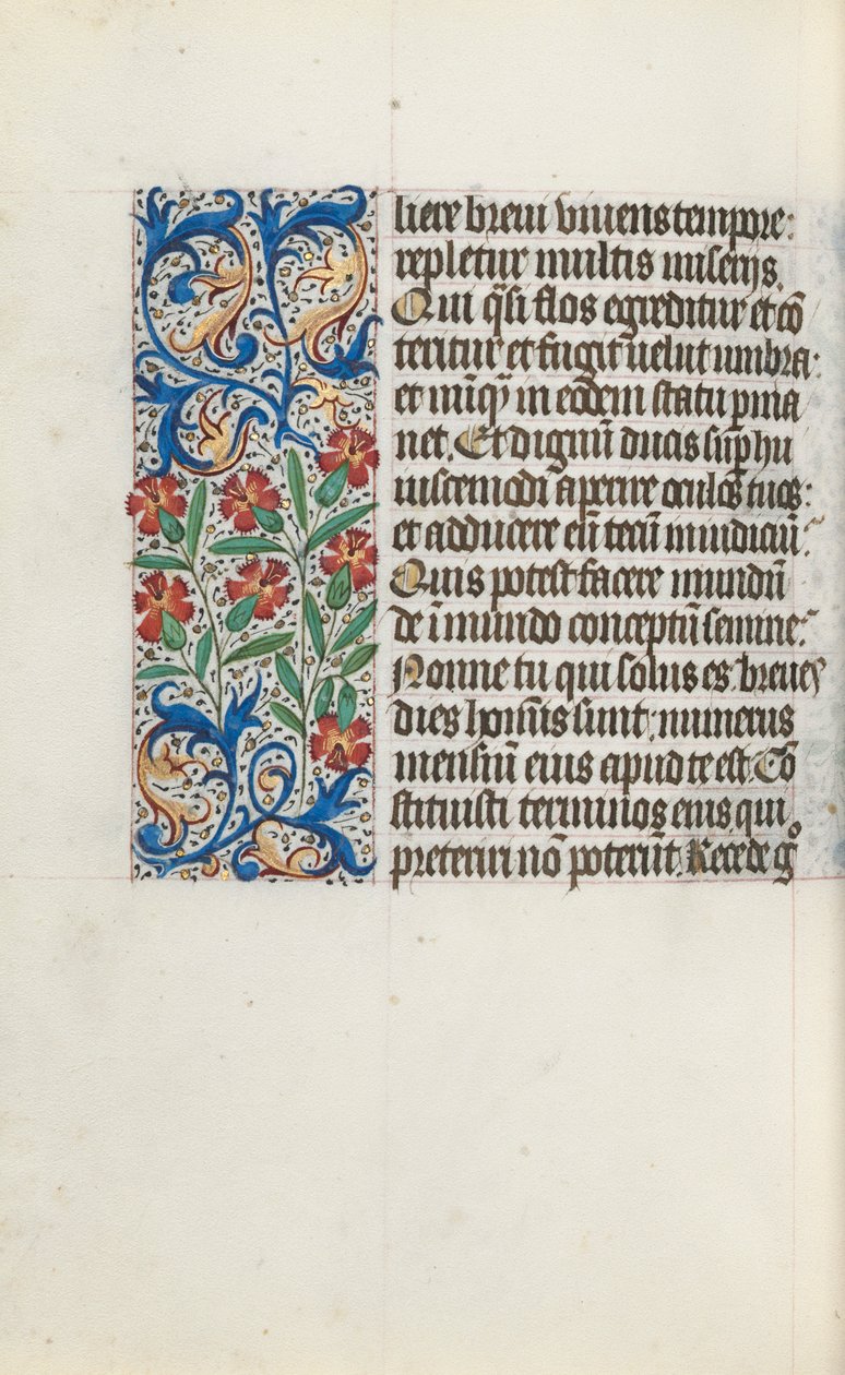 Rouen Kullanım Saatleri Kitabı: fol. 123v, c. 1470. by Master of the Geneva Latini