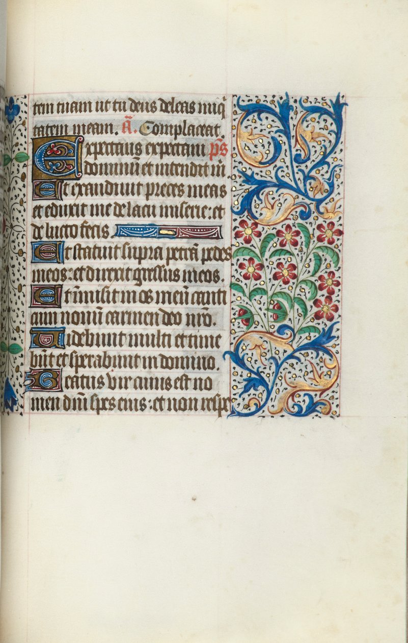 Rouen Kullanım Saatleri Kitabı: fol. 125r, c. 1470. by Master of the Geneva Latini
