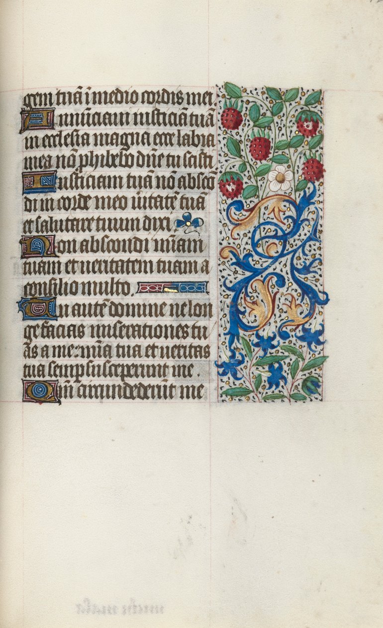 Rouen Kullanım Saatleri Kitabı: fol. 126r, c. 1470. by Master of the Geneva Latini