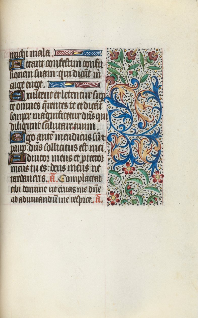 Rouen Kullanım Saatleri Kitabı: fol. 127r, c. 1470. by Master of the Geneva Latini
