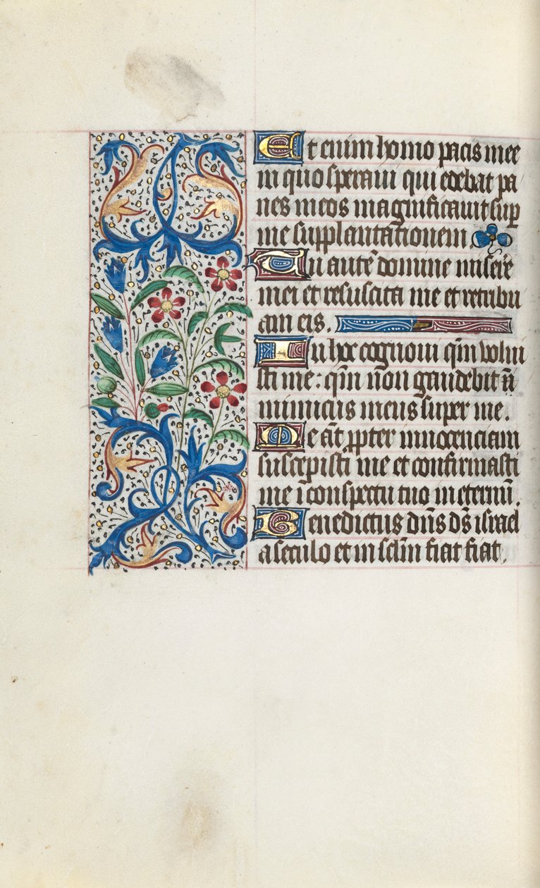 Rouen Kullanım Saatleri Kitabı: fol. 128v, c. 1470. by Master of the Geneva Latini