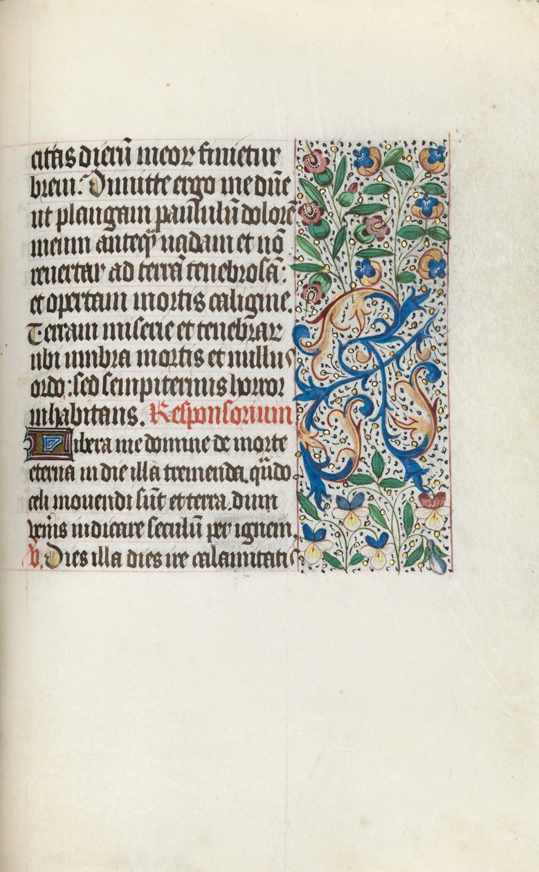 Rouen Kullanım Saatleri Kitabı: fol. 133r, c. 1470. by Master of the Geneva Latini