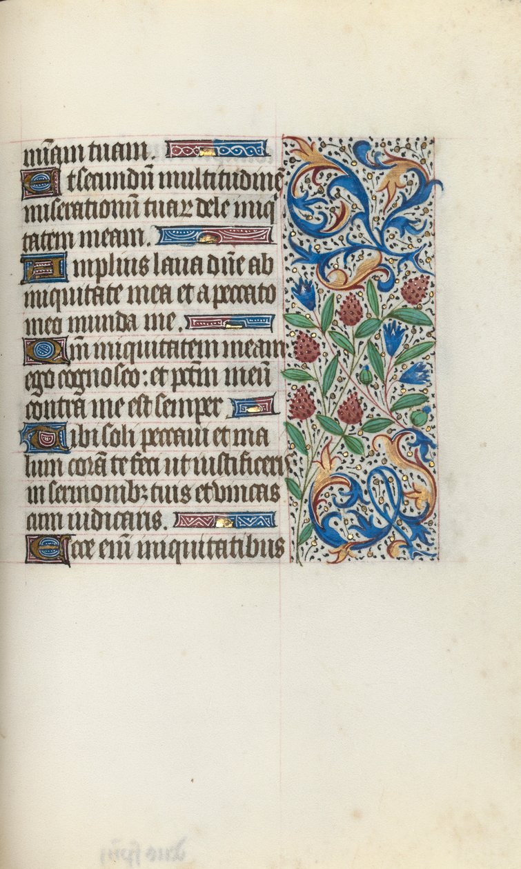 Rouen Kullanım Saatleri Kitabı: fol. 134r, c. 1470. by Master of the Geneva Latini