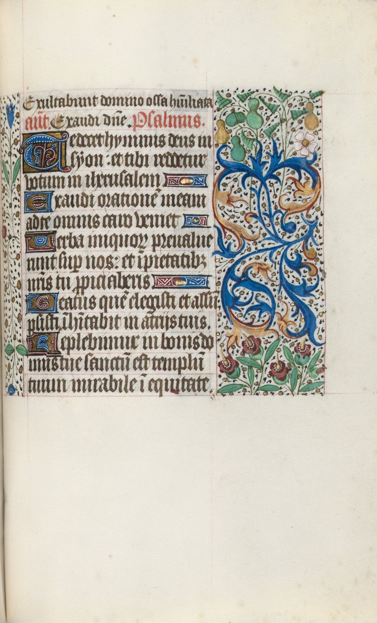 Rouen Kullanım Saatleri Kitabı: fol. 136r, c. 1470. by Master of the Geneva Latini