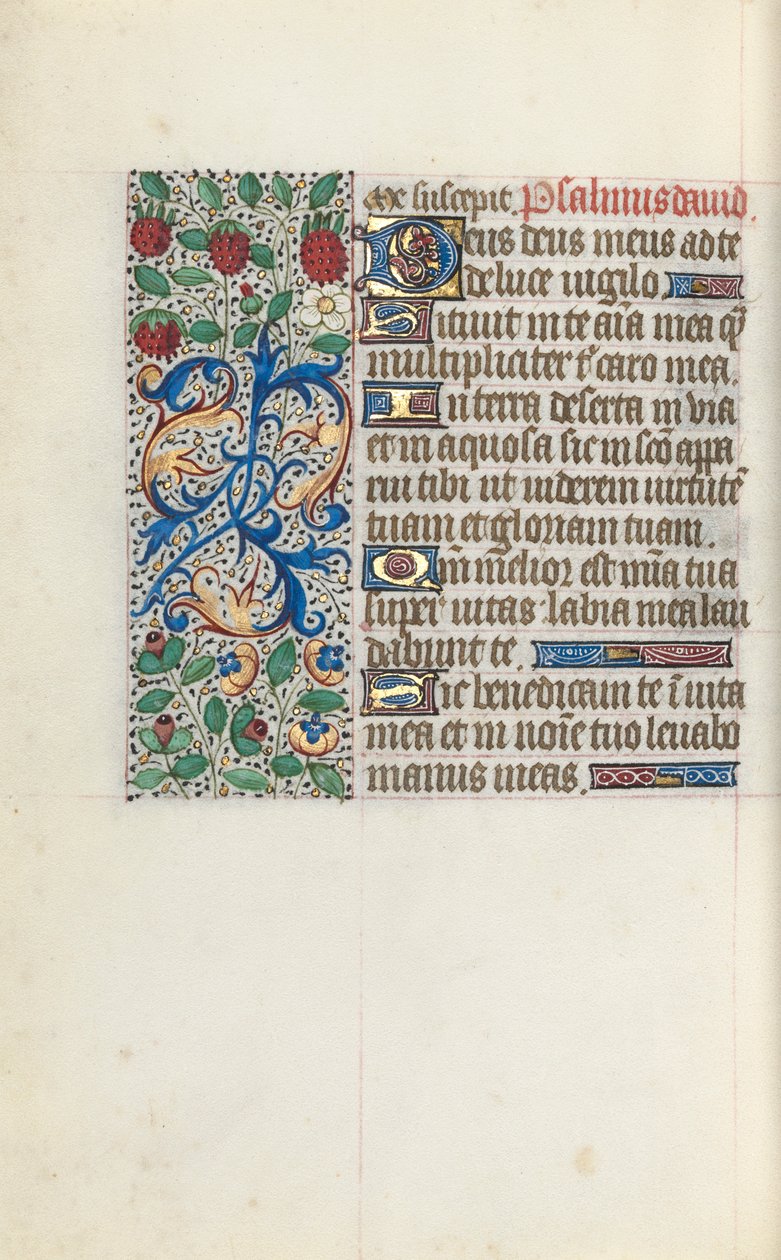 Rouen Kullanım Saatleri Kitabı: fol. 137v, c. 1470. by Master of the Geneva Latini