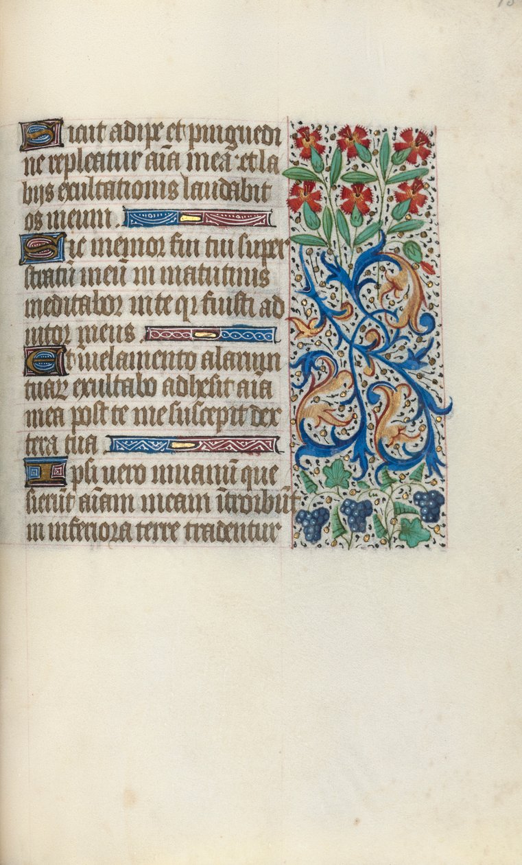 Rouen Kullanım Saatleri Kitabı: fol. 138r, c. 1470. by Master of the Geneva Latini