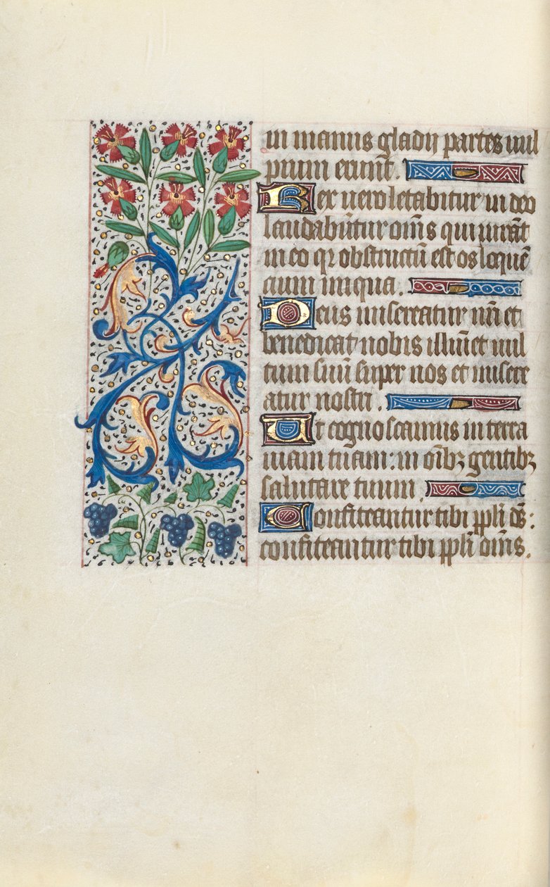 Rouen Kullanım Saatleri Kitabı: fol. 138v, c. 1470. by Master of the Geneva Latini