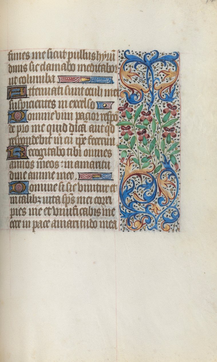 Rouen Kullanım Saatleri Kitabı: fol. 140r, c. 1470. by Master of the Geneva Latini
