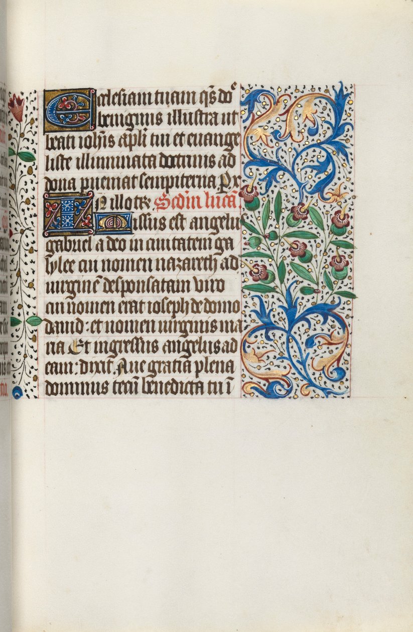 Rouen Kullanım Saatleri Kitabı: fol. 141r, c. 1470. by Master of the Geneva Latini
