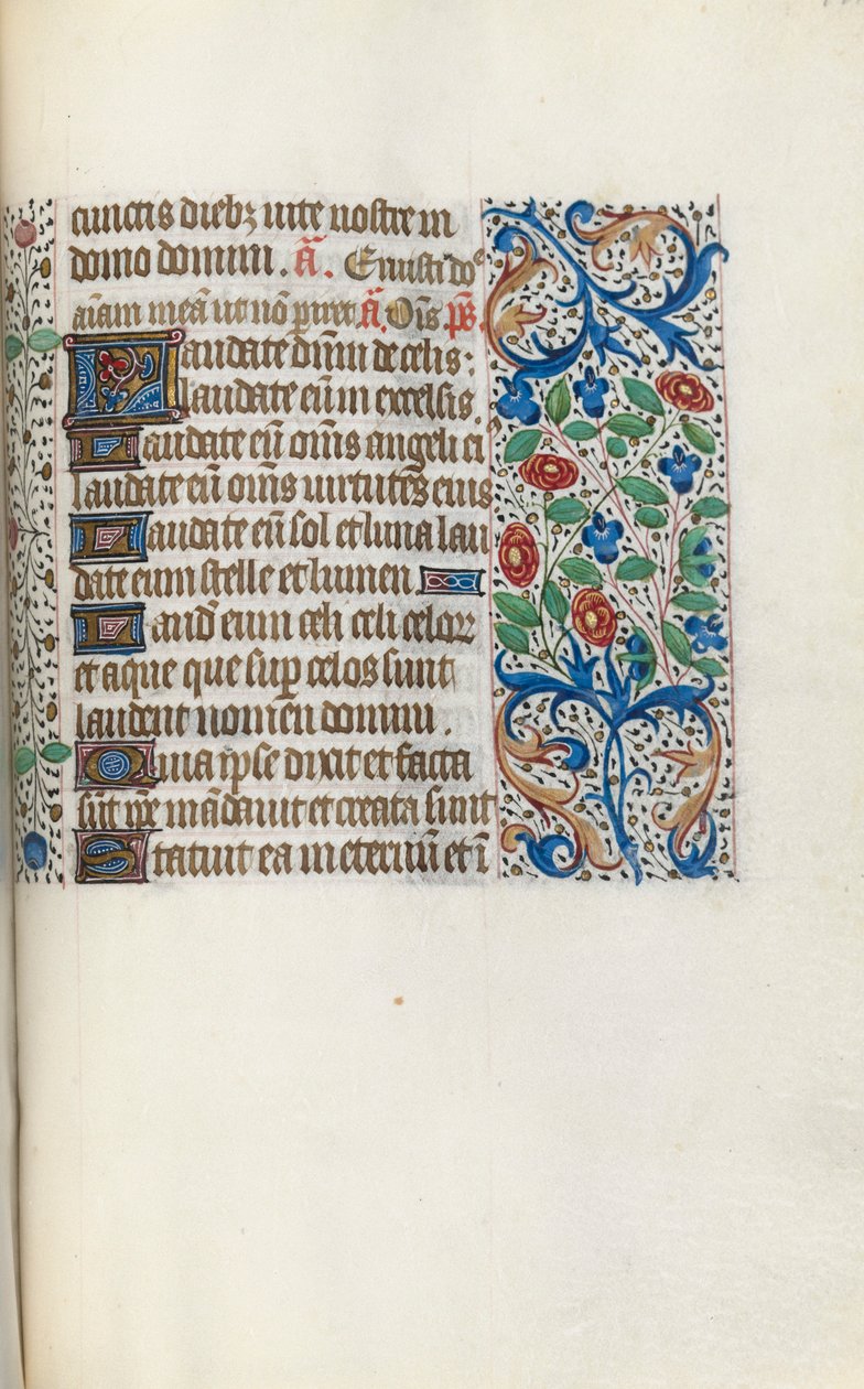 Rouen Kullanım Saatleri Kitabı: fol. 141r, c. 1470. by Master of the Geneva Latini