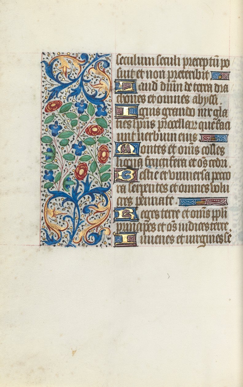 Rouen Kullanım Saatleri Kitabı: fol. 141v, c. 1470. by Master of the Geneva Latini