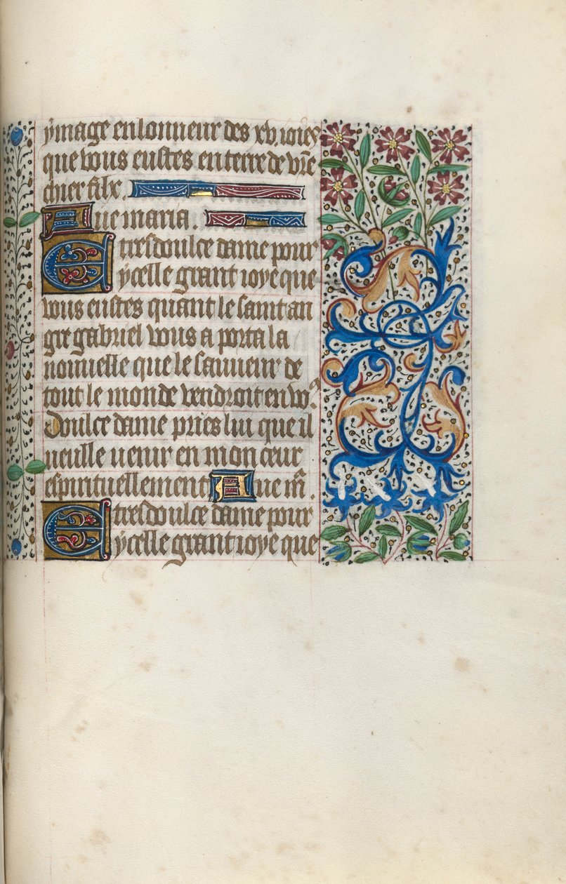 Rouen Kullanım Saatleri Kitabı: fol. 147r, c. 1470. by Master of the Geneva Latini