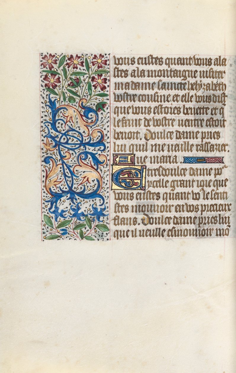 Rouen Kullanım Saatleri Kitabı: fol. 147v, c. 1470. by Master of the Geneva Latini
