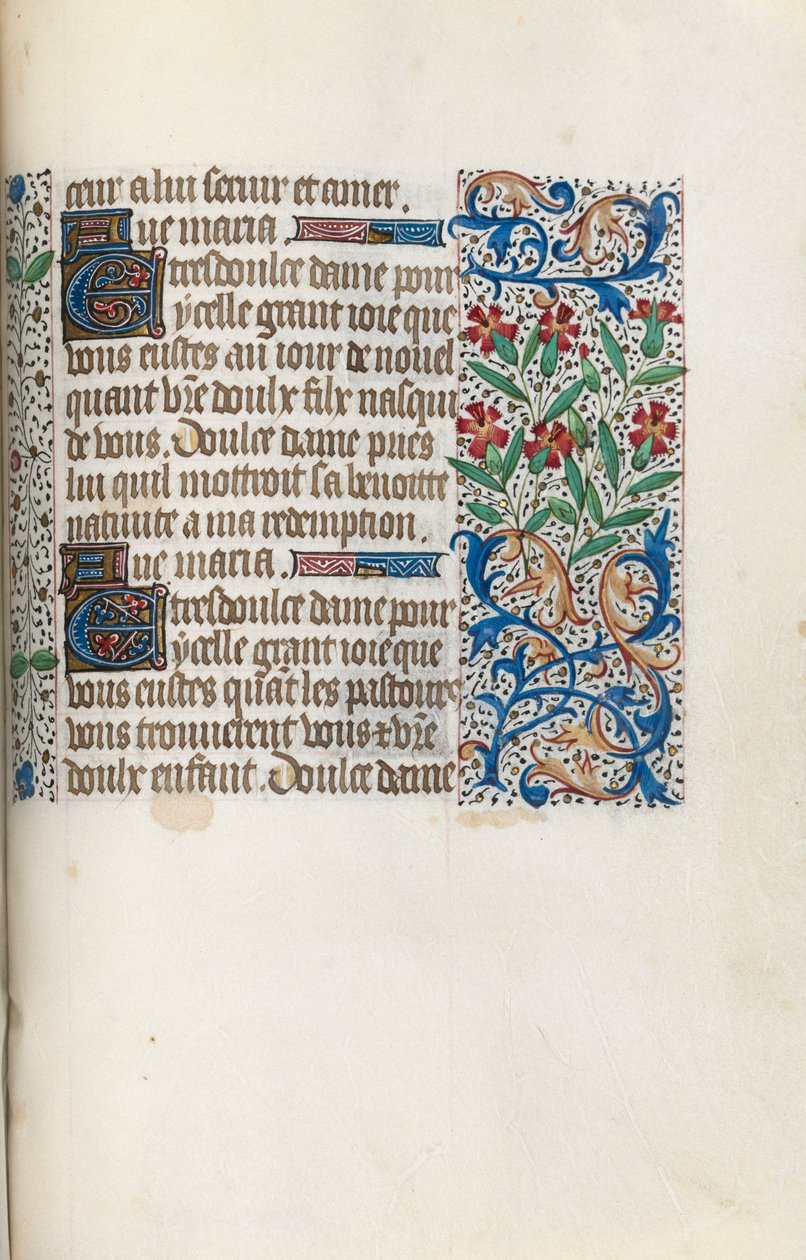 Rouen Kullanım Saatleri Kitabı: fol. 148r, c. 1470. by Master of the Geneva Latini