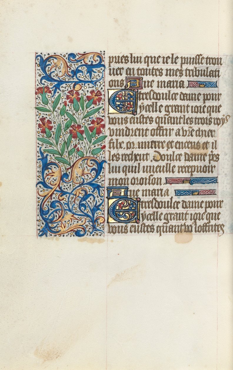 Rouen Kullanım Saatleri Kitabı: fol. 148v, c. 1470. by Master of the Geneva Latini