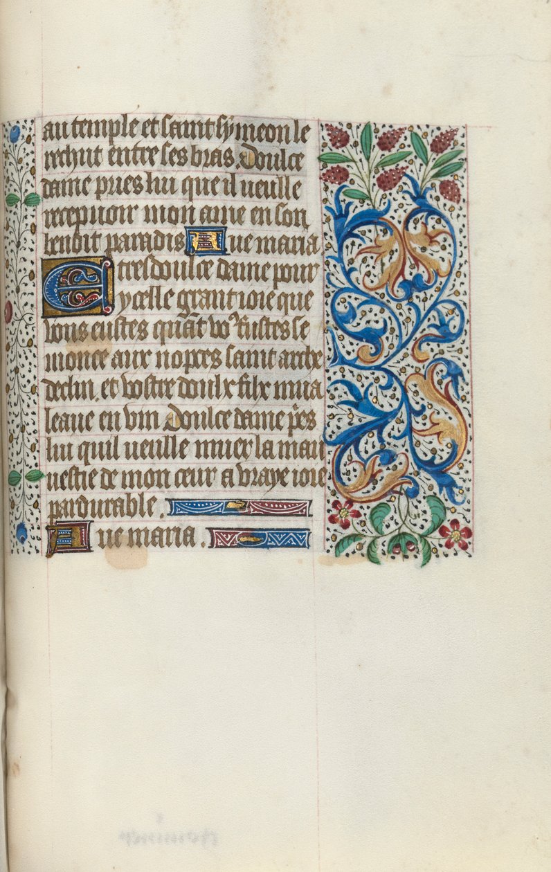 Rouen Kullanım Saatleri Kitabı: fol. 149r, c. 1470. by Master of the Geneva Latini
