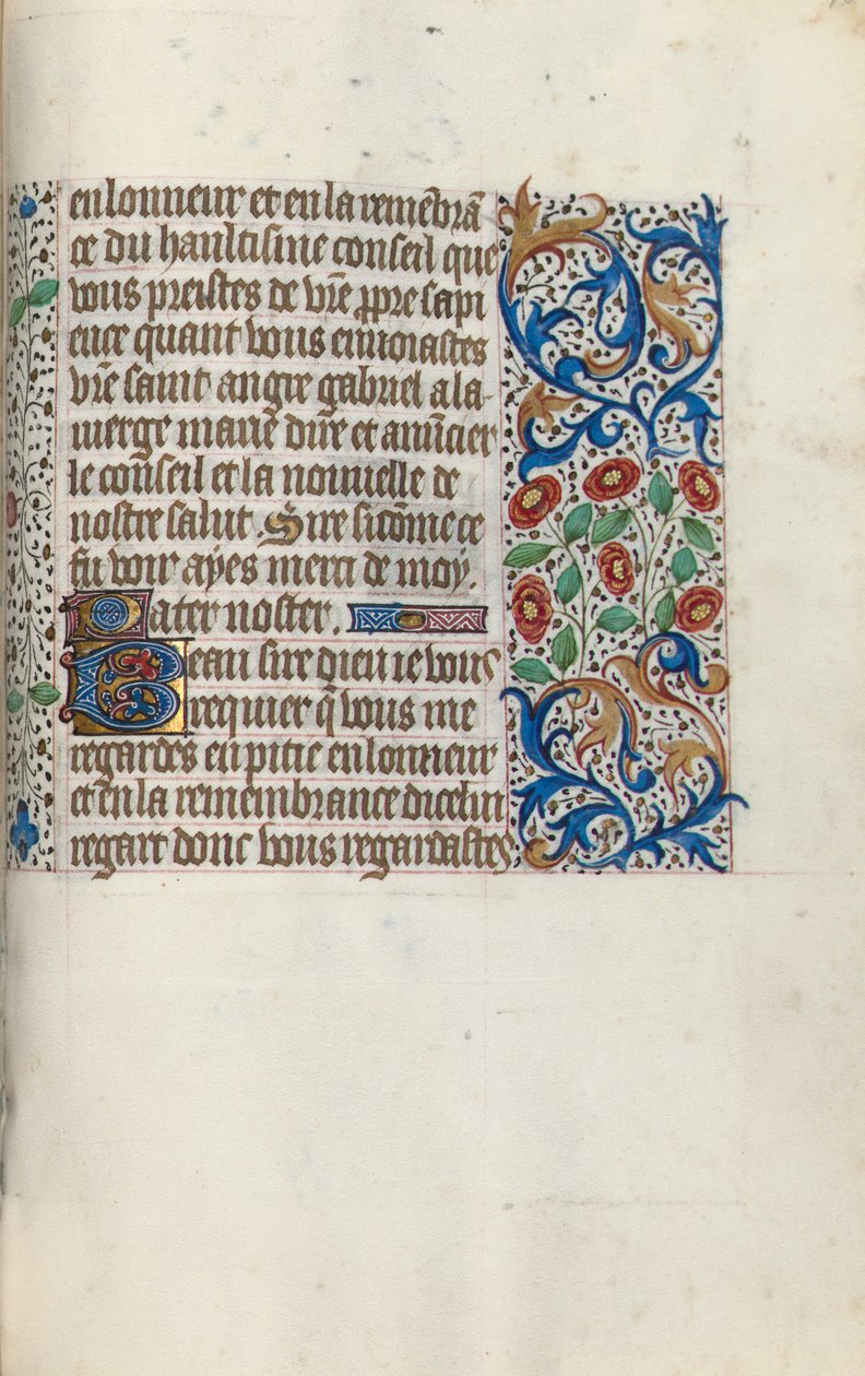Rouen Kullanım Saatleri Kitabı: fol. 152r, c. 1470. by Master of the Geneva Latini