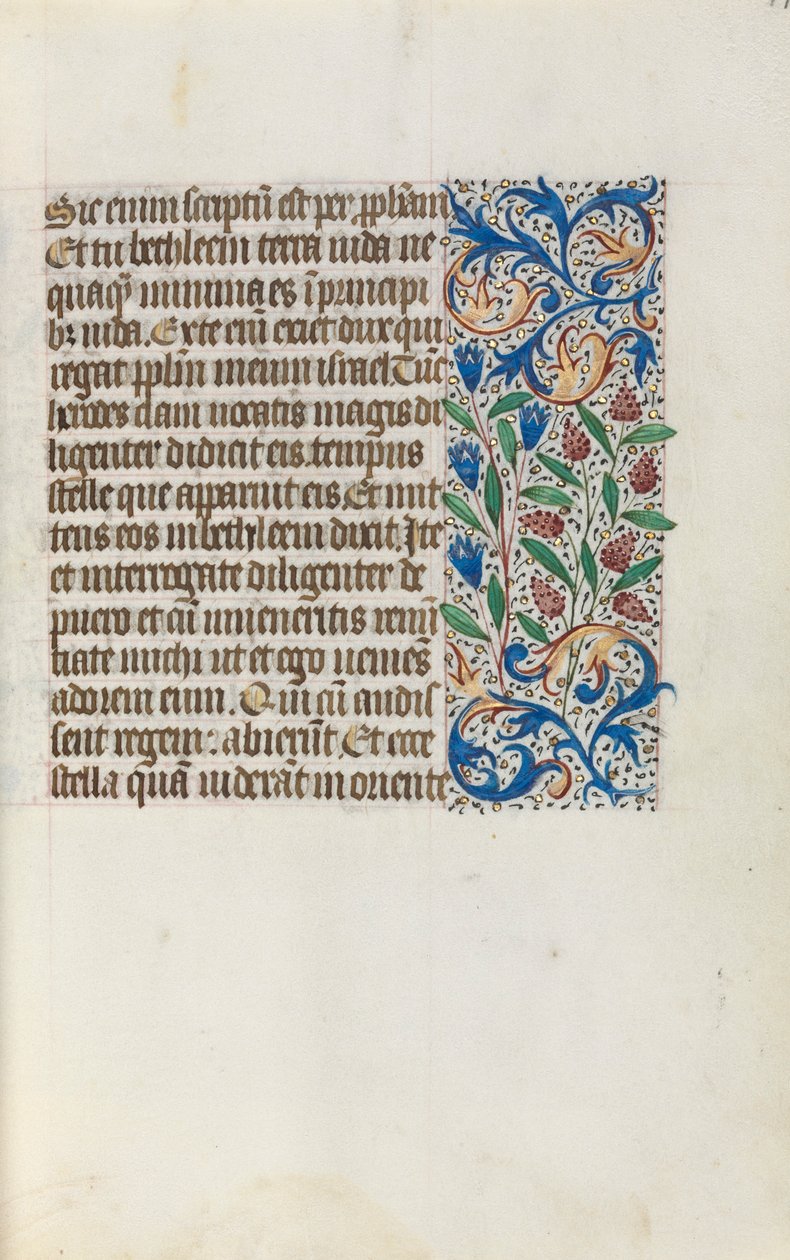 Rouen Kullanım Saatleri Kitabı: fol. 17r, c. 1470. by Master of the Geneva Latini