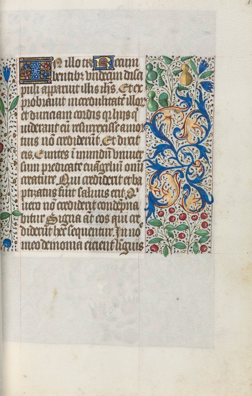Rouen Kullanım Saatleri Kitabı: fol. 18r, c. 1470. by Master of the Geneva Latini