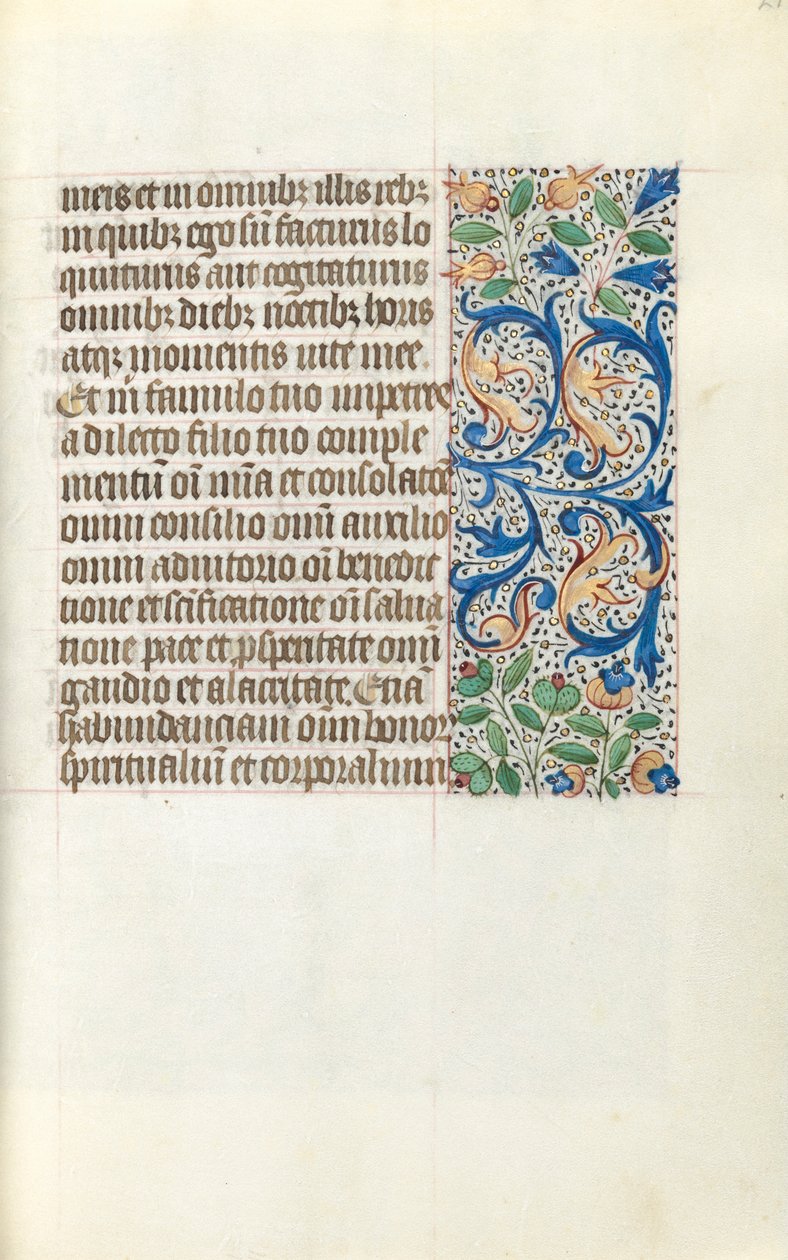 Rouen Kullanım Saatleri Kitabı: fol. 21r, c. 1470. by Master of the Geneva Latini