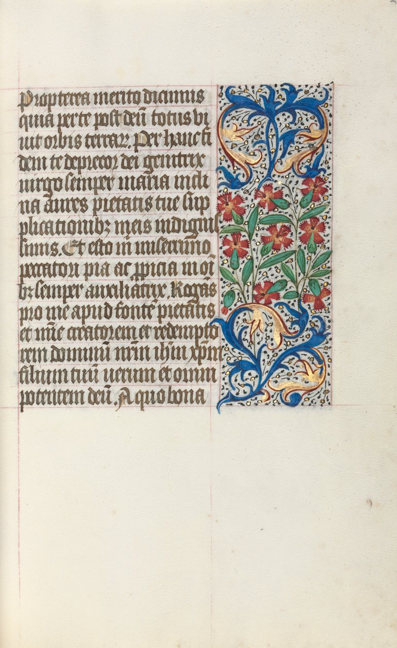 Rouen Kullanım Saatleri Kitabı: fol. 24r, c. 1470. by Master of the Geneva Latini