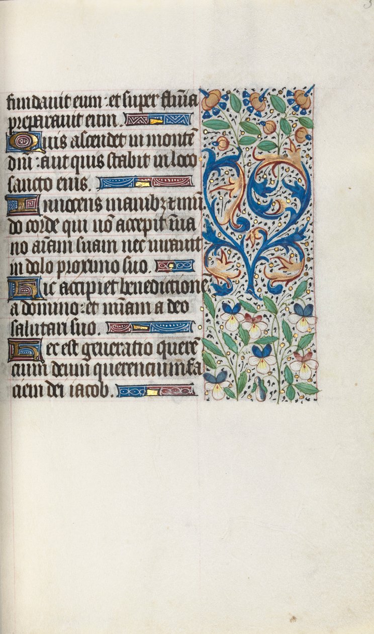 Rouen Kullanım Saatleri Kitabı: fol. 34r, c. 1470. by Master of the Geneva Latini