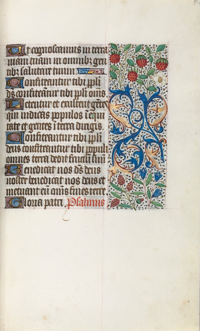 Rouen Kullanım Saatleri Kitabı: fol. 41r, c. 1470. by Master of the Geneva Latini