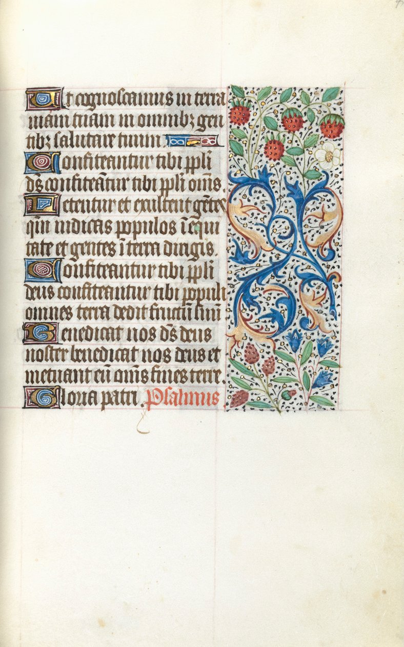 Rouen Kullanım Saatleri Kitabı: fol. 42r, c. 1470. by Master of the Geneva Latini