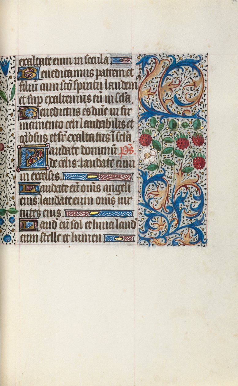 Rouen Kullanım Saatleri Kitabı: fol. 44r, c. 1470. by Master of the Geneva Latini