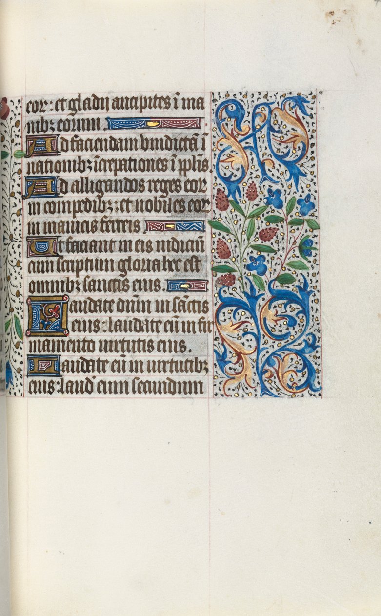 Rouen Kullanım Saatleri Kitabı: fol. 46r, c. 1470. by Master of the Geneva Latini