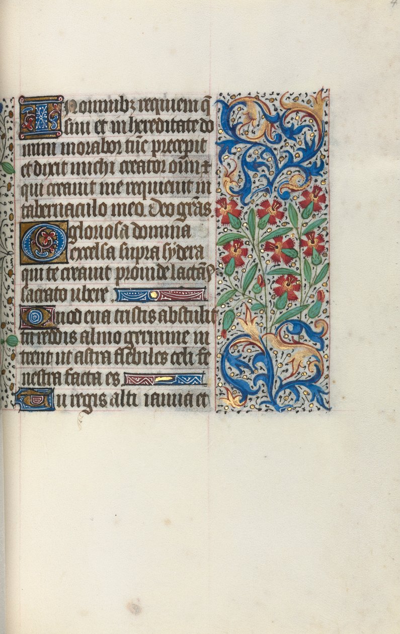 Rouen Kullanım Saatleri Kitabı: fol. 47r, c. 1470. by Master of the Geneva Latini