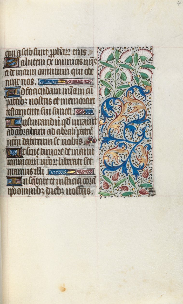 Rouen Kullanım Saatleri Kitabı: fol. 48r, c. 1470. by Master of the Geneva Latini