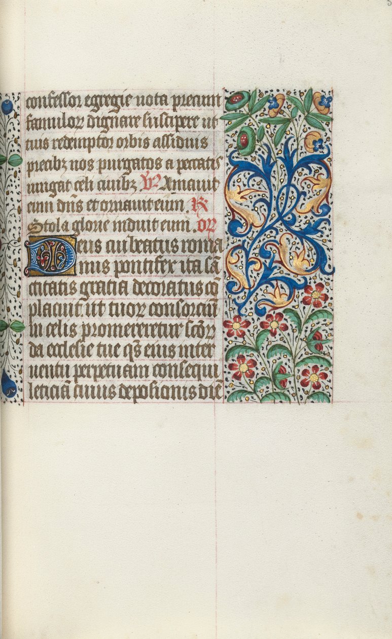 Rouen Kullanım Saatleri Kitabı: fol. 53r, c. 1470. by Master of the Geneva Latini