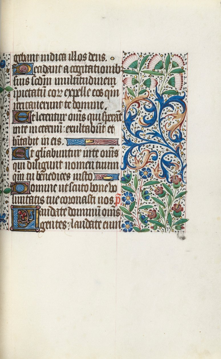 Rouen Kullanım Saatleri Kitabı: fol. 60r, c. 1470. by Master of the Geneva Latini