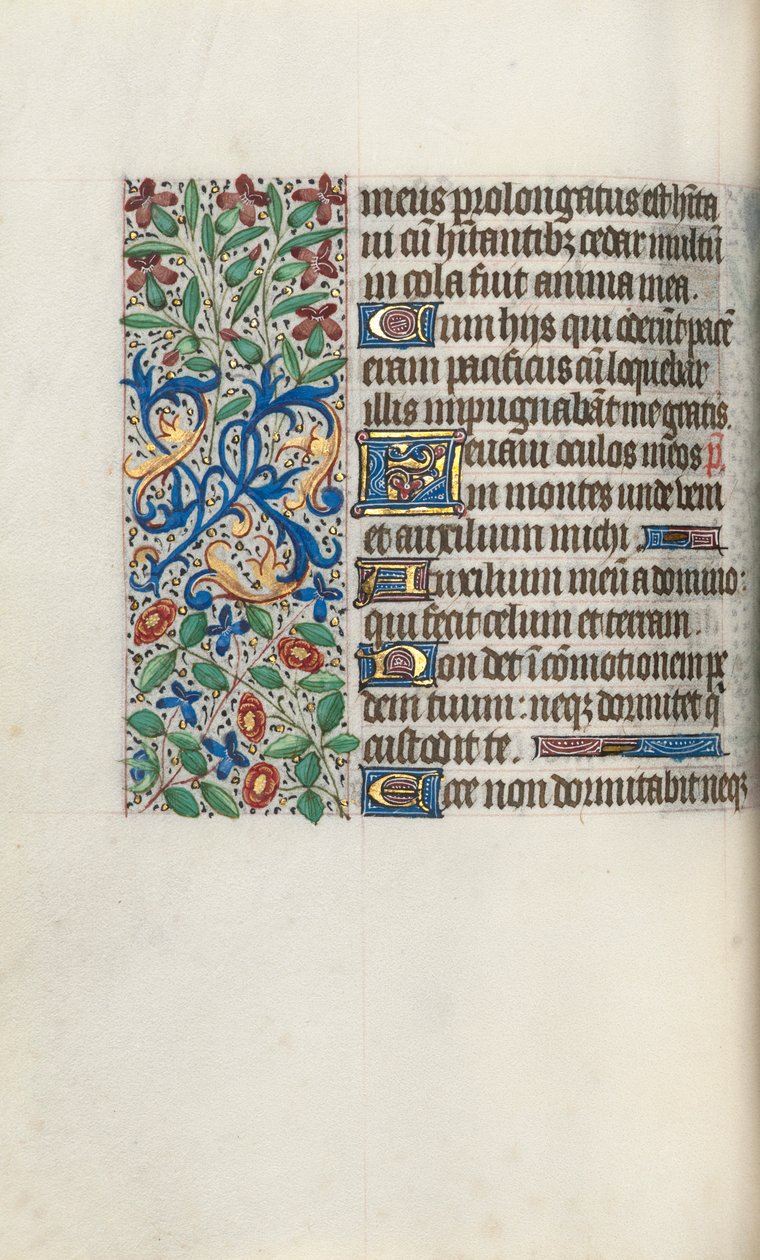 Rouen Kullanım Saatleri Kitabı: fol. 61v, c. 1470. by Master of the Geneva Latini