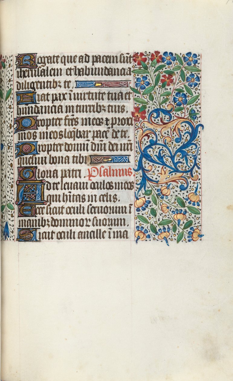 Rouen Kullanım Saatleri Kitabı: fol. 70r, c. 1470. by Master of the Geneva Latini