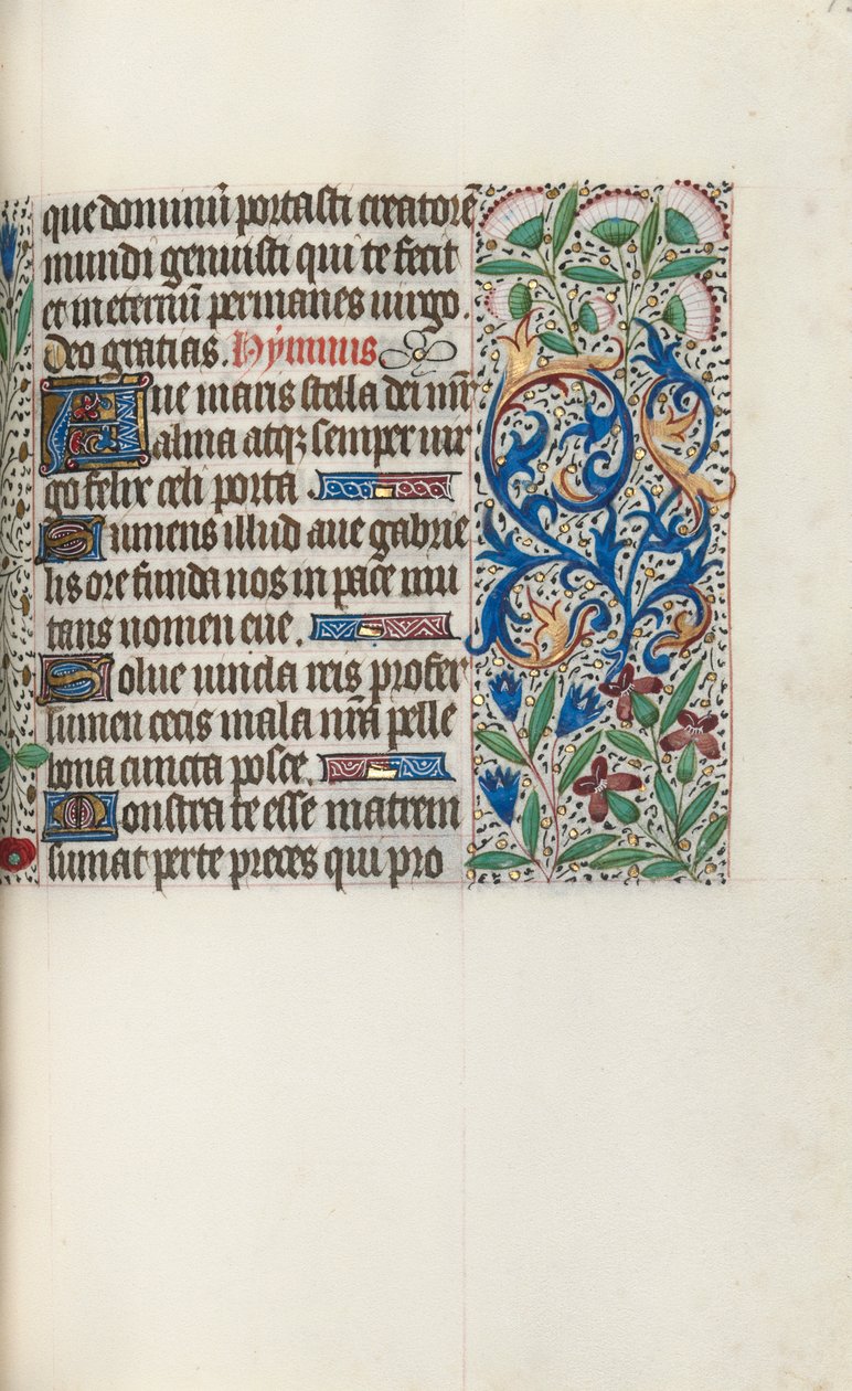 Rouen Kullanım Saatleri Kitabı: fol. 73r, c. 1470. by Master of the Geneva Latini