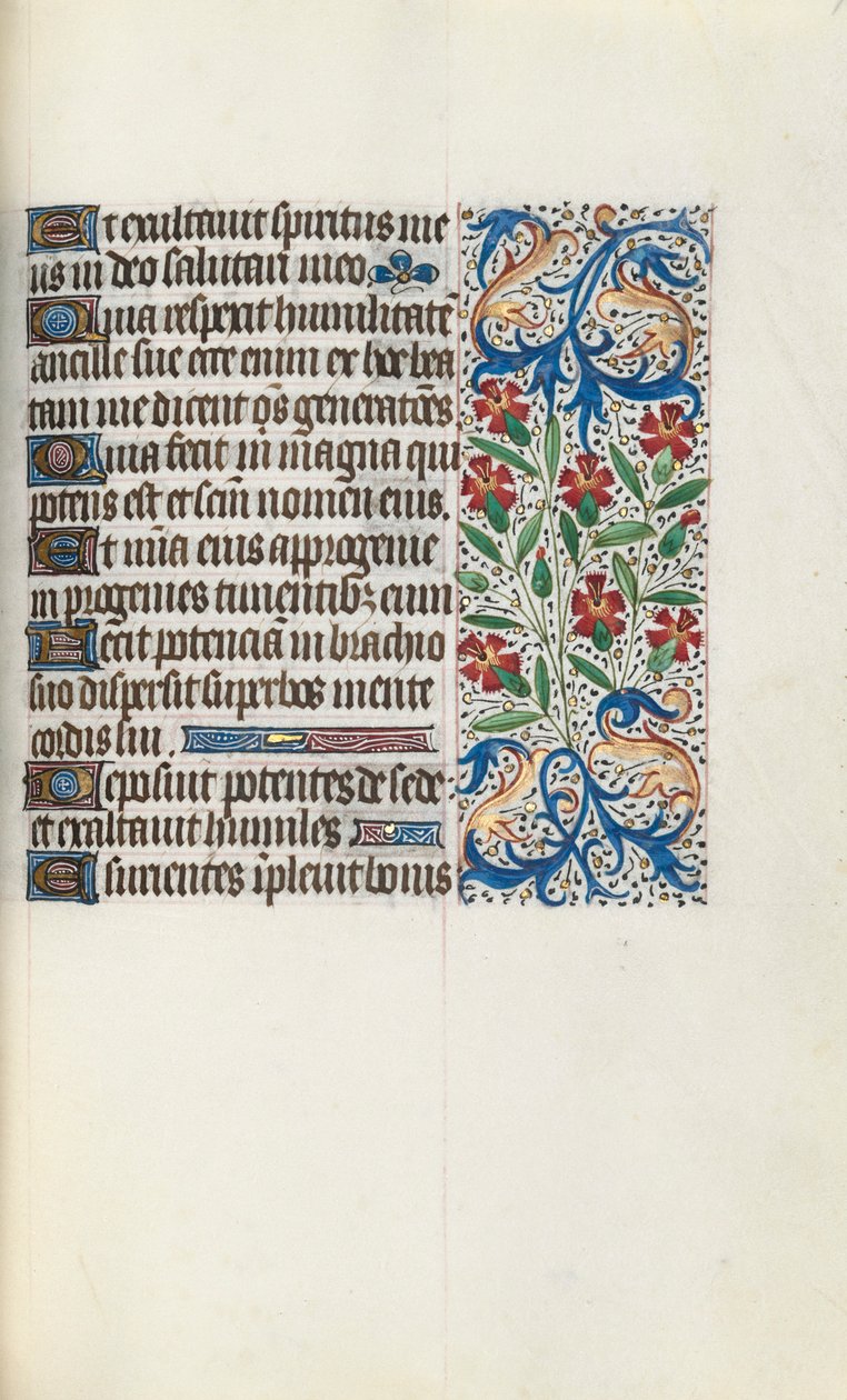 Rouen Kullanım Saatleri Kitabı: fol. 74r, c. 1470. by Master of the Geneva Latini